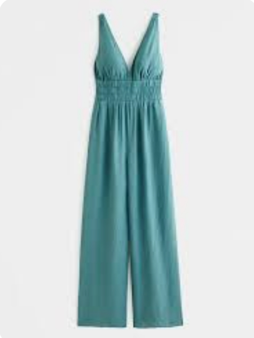 Abercrombie And Fitch Jumpsuit Teal Sleeveless V-Neck Cutout